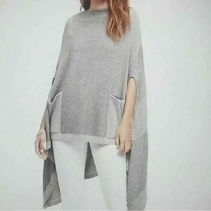 Anthropologie Moth Brand Sweater Poncho M/L Petite